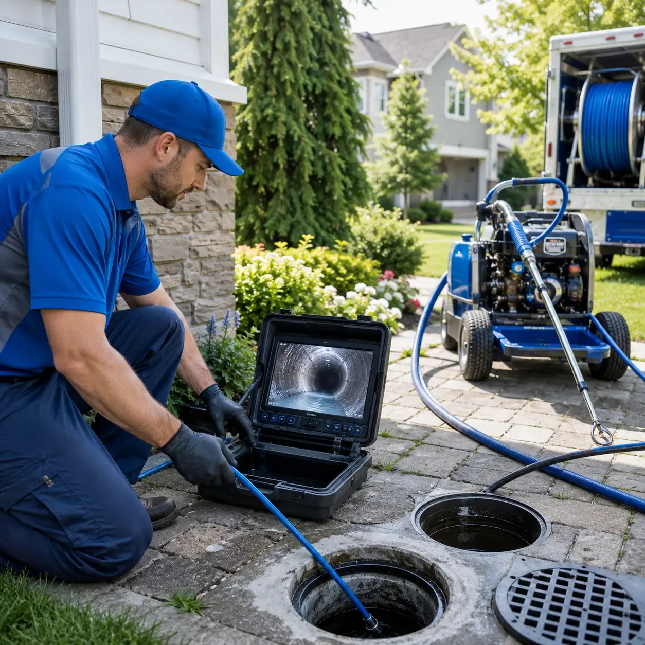 Outdoor drain cleaning professionals serving Woodstock, NH