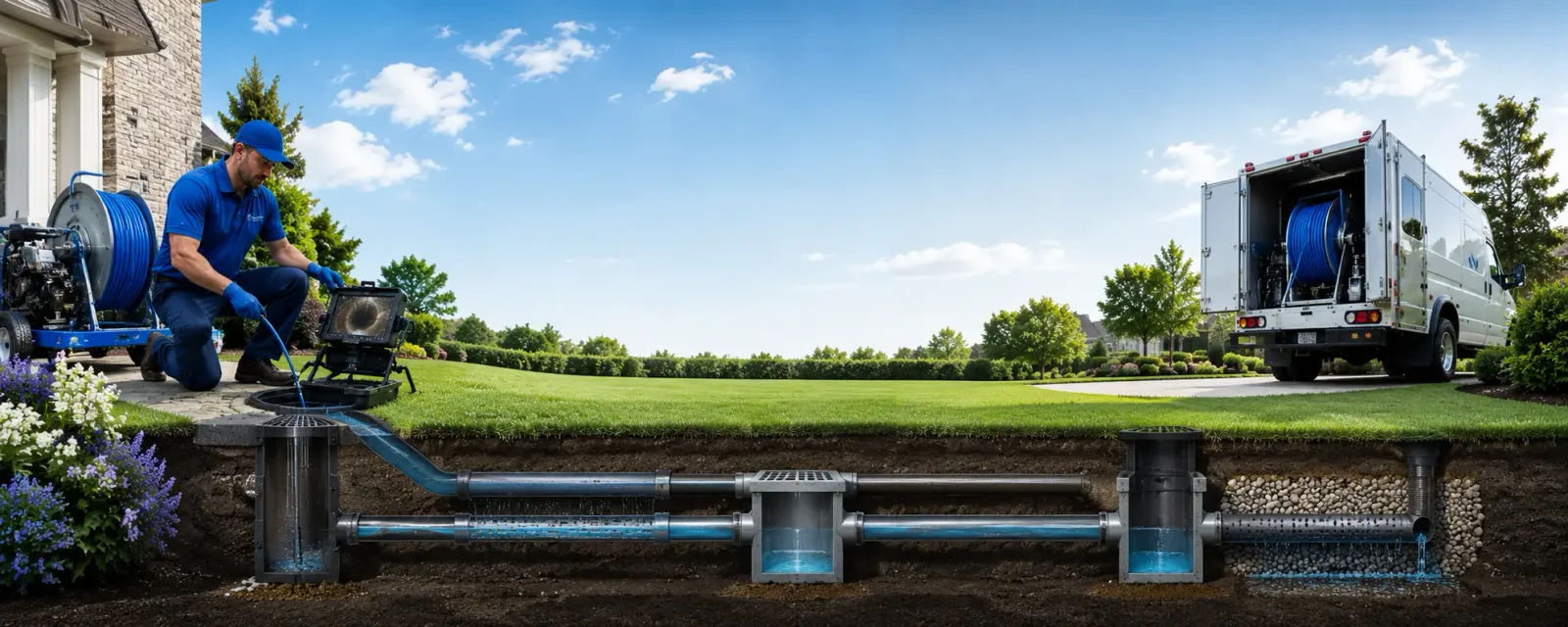 Outdoor drain cleaning information for Woodstock, NH